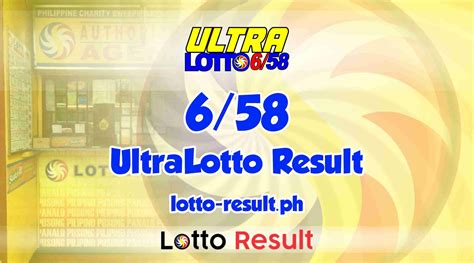 6-58 lotto result summary|ultra lotto 6 58 results.